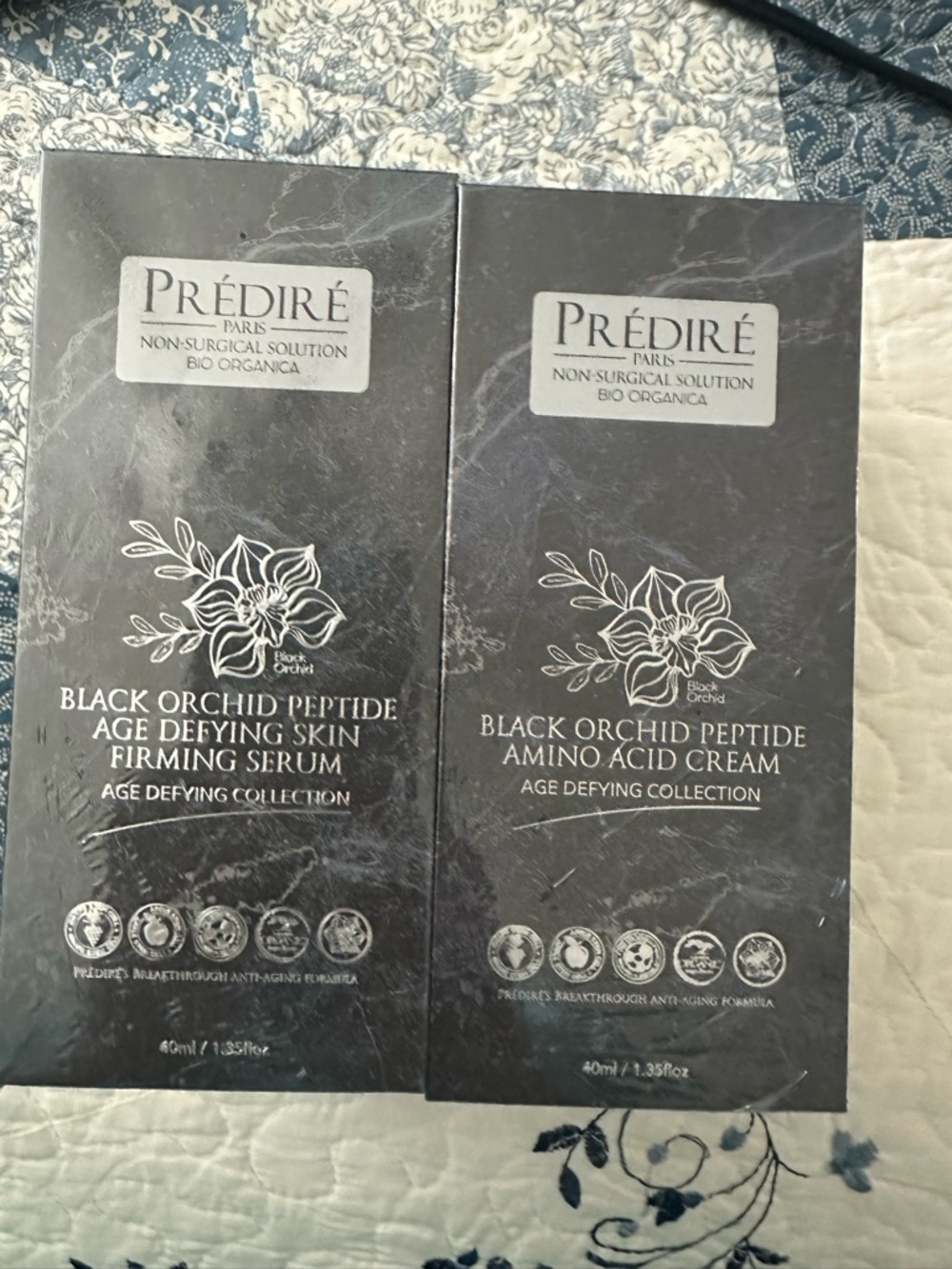 NIB Black Orchid Peptide Age Defying Skin Firming Serum & Amino Acid Cream